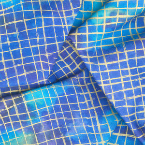 Chromaticity - Grid Jewel Metallic Yardage