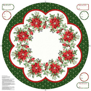 Yuletide Traditions - Treeskirt White Multi Panel