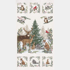 Woodland Winter - Woodland Winter Snowy White Panel