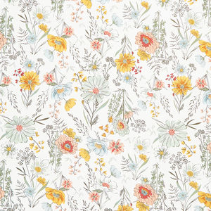 Woodland and Wildflowers - Wildflower Wonder Cream Yardage