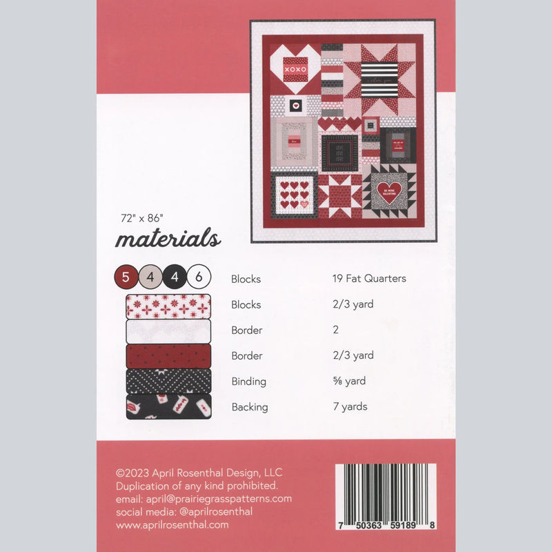 Words of Love Quilt Pattern