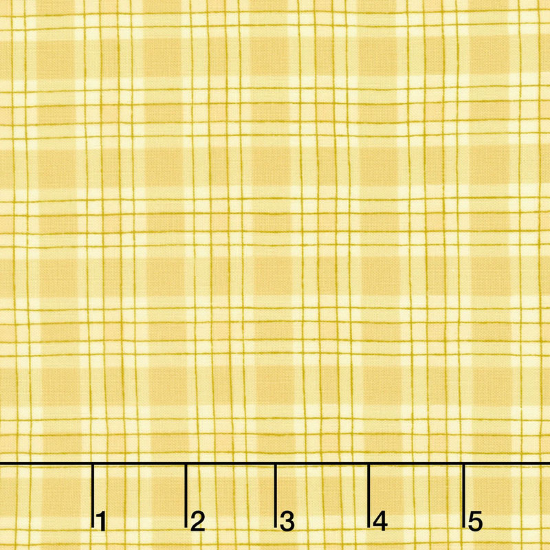 Zest For Life - Plaid Yellow Yardage