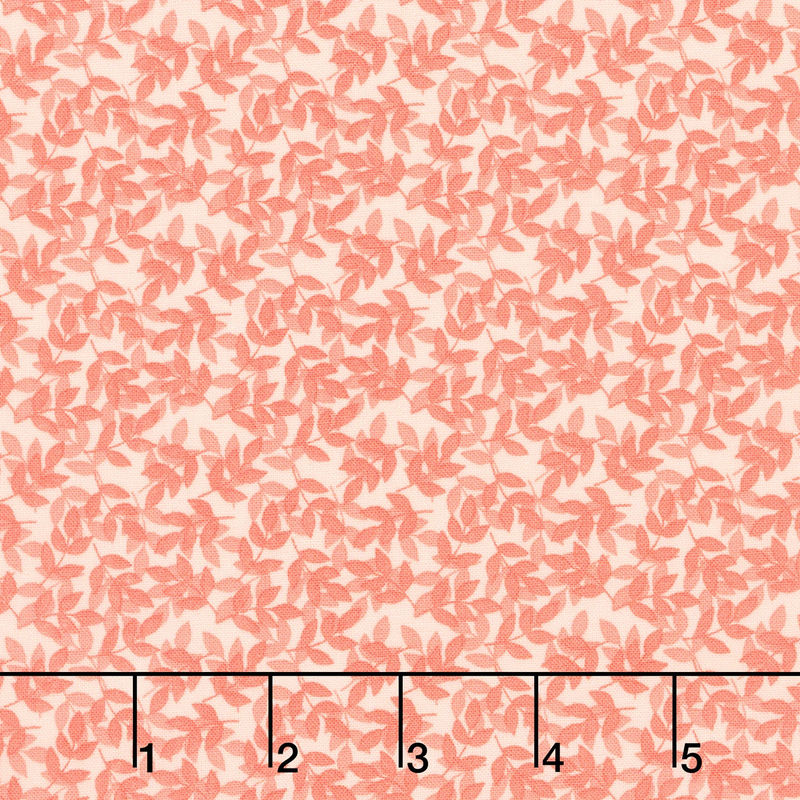 With A Flourish - Leaves Blush Yardage