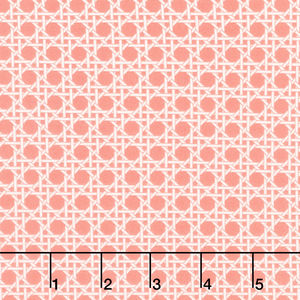 With A Flourish - Weave Salmon Yardage