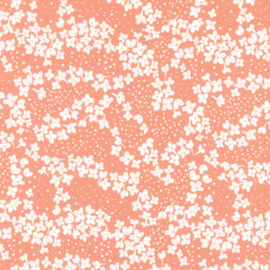 With A Flourish - Blossoms Salmon Yardage