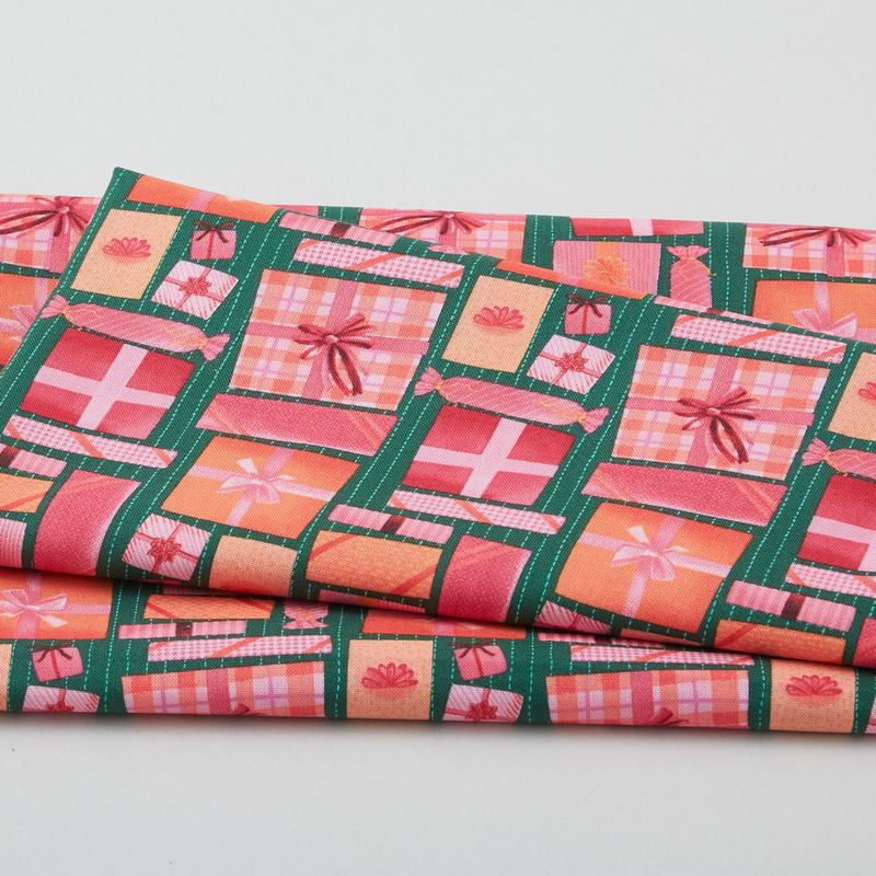 Woodland Holiday - Pile of Presents Multi One Yard Cut
