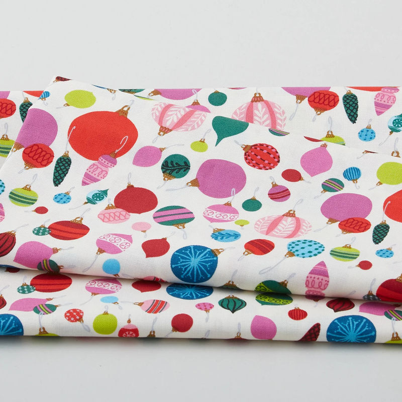 Woodland Holiday - Vintage Ornaments Ivory One Yard Cut