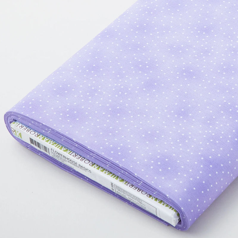 Flowerhouse Basics - Lavender Dots 10 Yard Bolt