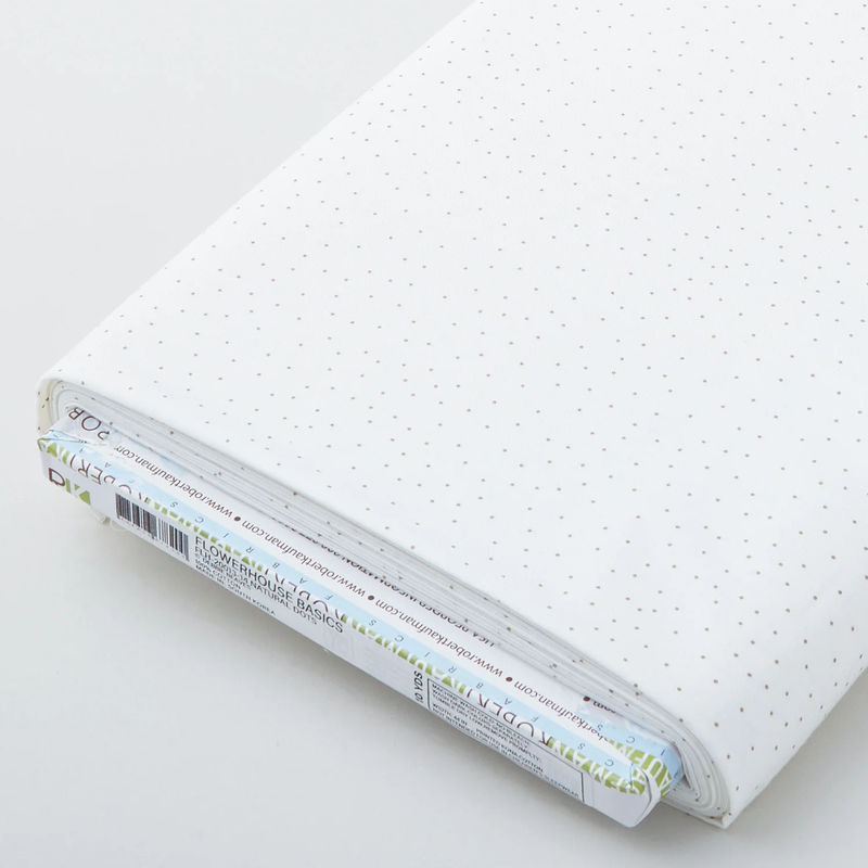 Flowerhouse Basics - Natural Dots 10 Yard Bolt