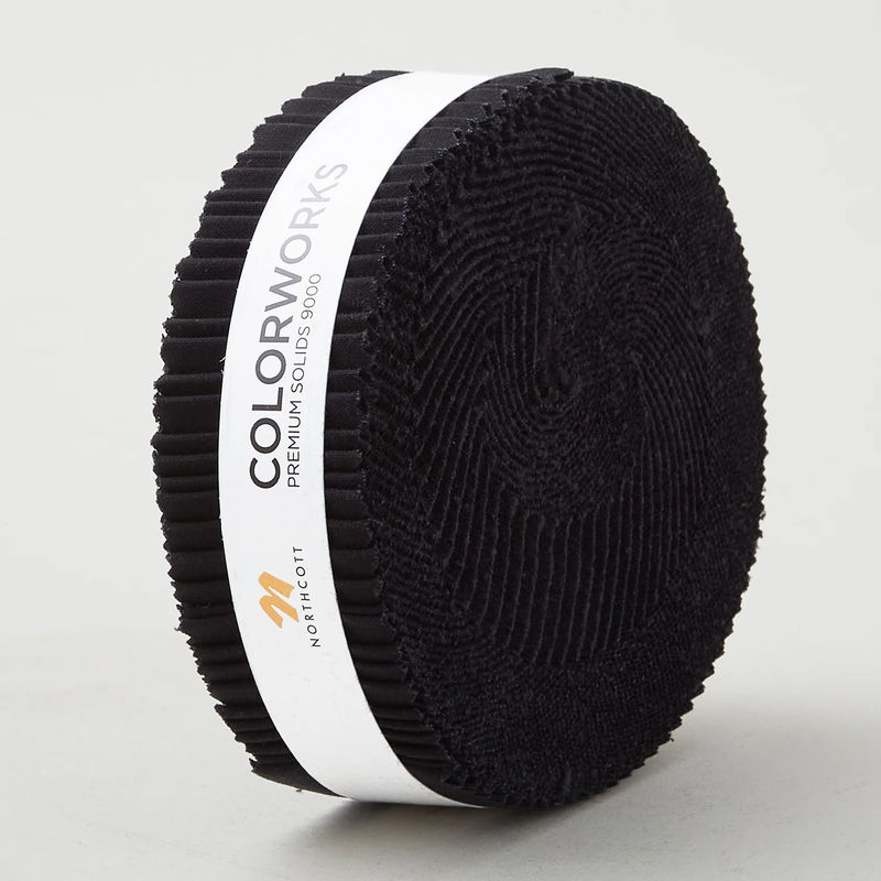 Colorworks Premium Solids Black Micro Strips