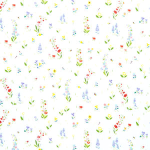100 Aker Woods - Picnic Meadow White Yardage