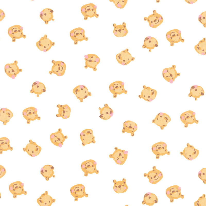 100 Aker Woods - Pooh Brain White Yardage