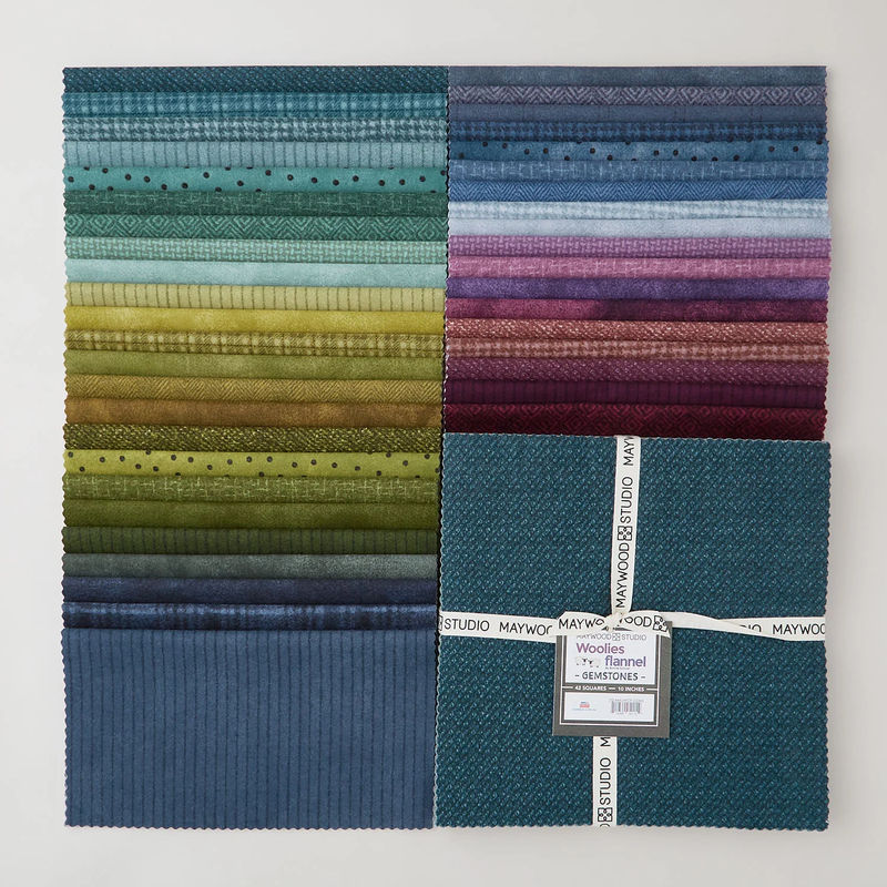 Woolies Flannel Gemstones 10" Squares