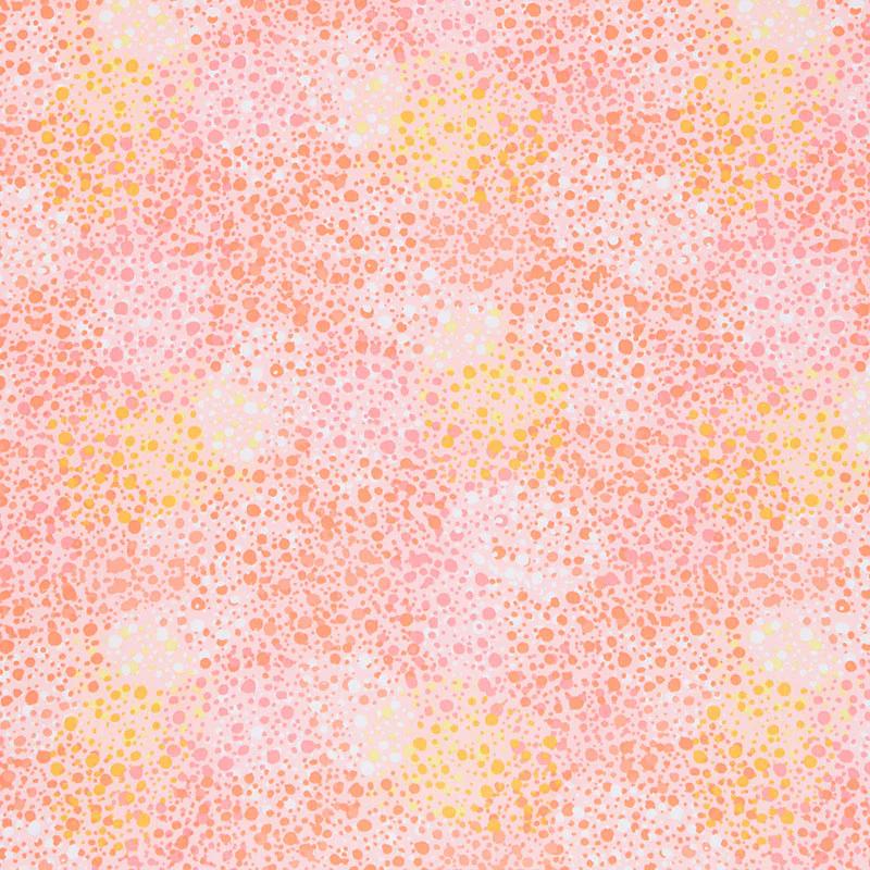 108" Quilt Back - Splatter Dots Peach 108" Wide Backing