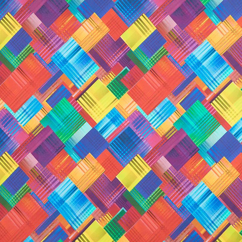 108" Quilt Back - Prism Patch Multi 108" Wide Backing