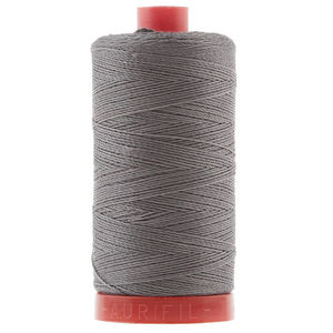 AURIfil 12 WT Cotton Large Spool Thread Dark Grey