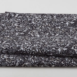 Allure - Watercolor Textured Floral Dark Gray 118" Wide 3 Yard Cut