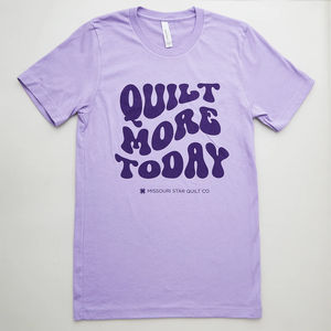 Missouri Star Quilt More Today Purple T-shirt - 3XL