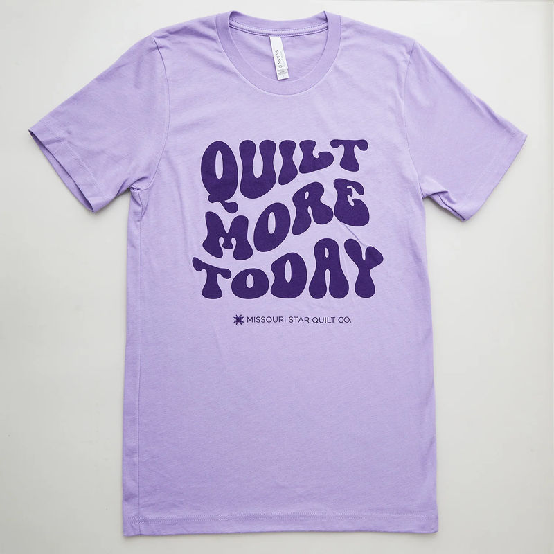 Missouri Star Quilt More Today Purple T-shirt - 3XL
