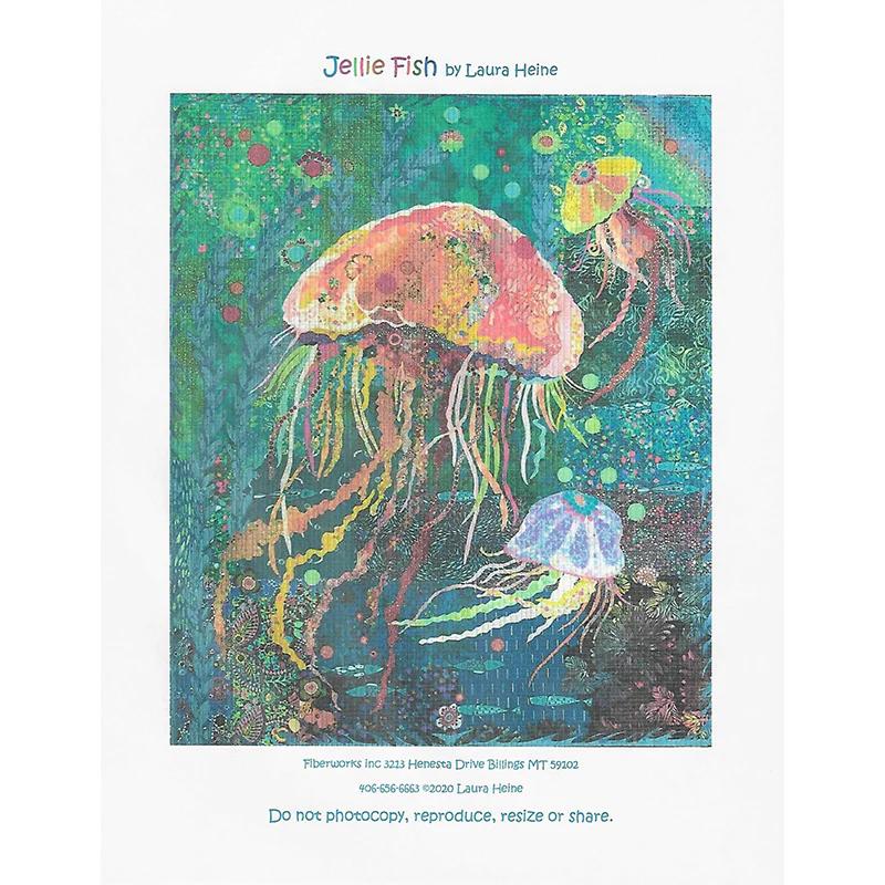 Jellie Fish Collage Pattern