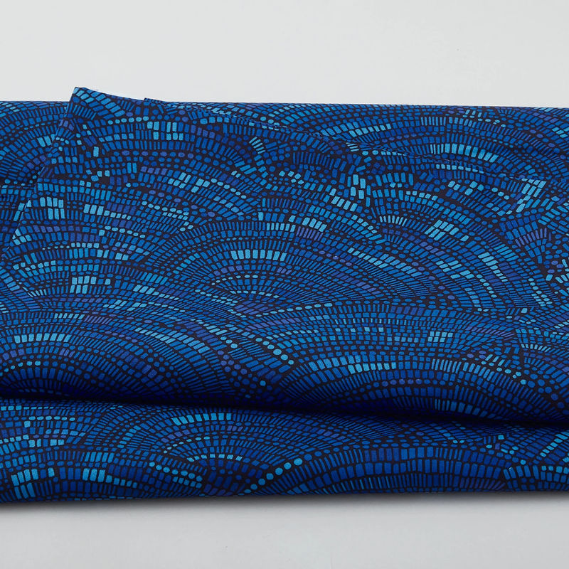 Mosaic - Small Tiles Blue 108" Wide 3 Yard Cut