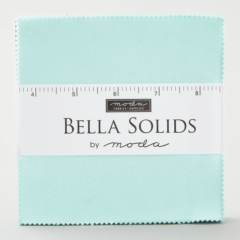 Bella Solids Aqua Charm Pack