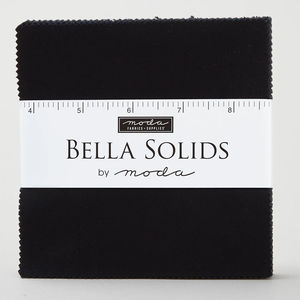 Bella Solids Black Charm Pack