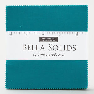 Bella Solids Turquoise Charm Pack
