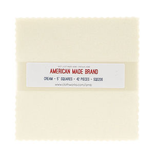 American Made Brand Cotton Solids Cream Charm Pack