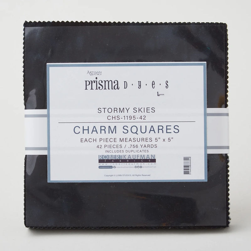 Artisan Batik Solids - Prisma Dyes Stormy Skies Charm Pack