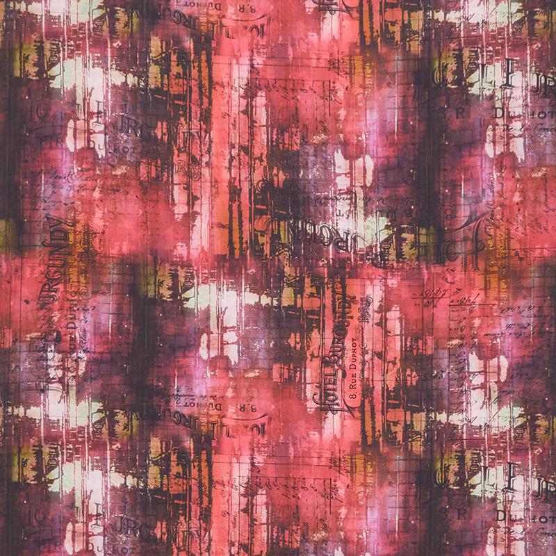 Abandoned 2 - Hotel Burgundy Vineyard Digitally Printed Yardage