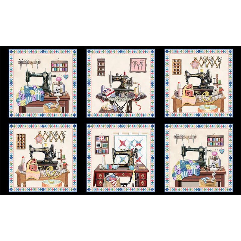 A Stitch In Time Fabric Panel