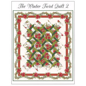 A Poinsettia Winter Twist Quilt Pattern
