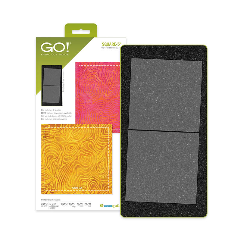 Accuquilt GO! Square - 5" (4-1/2" Finished) Die