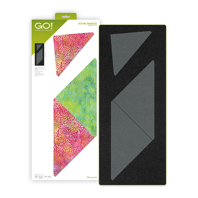 Accuquilt GO! Setting Triangles - 8" Finished Die