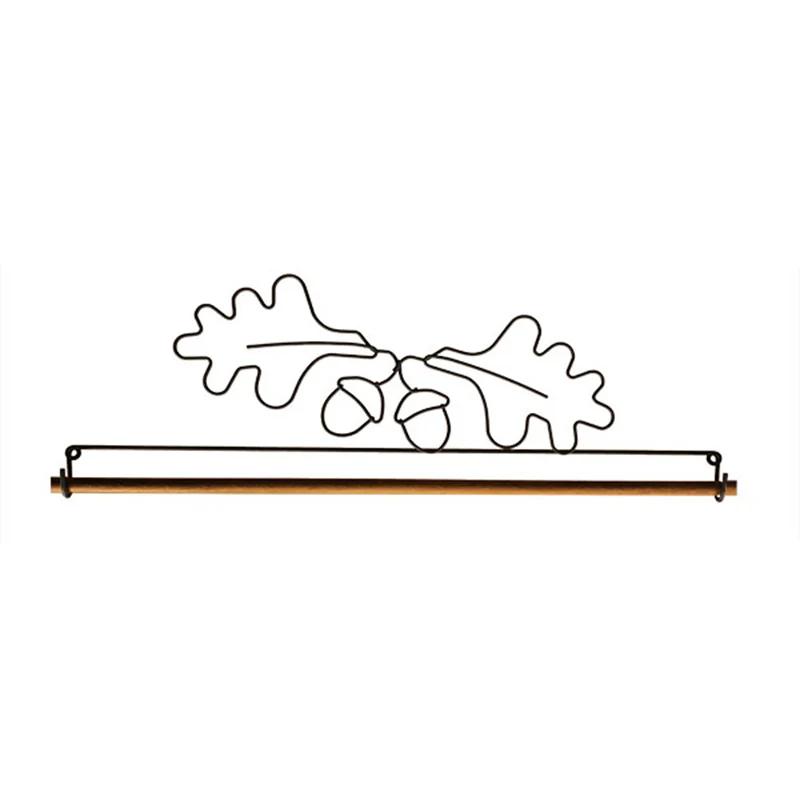 Acorn & Oakleaf Dowel Quilt Hanger - 16"
