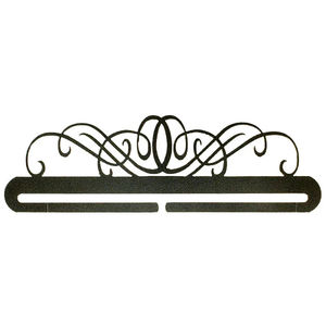 Windy Scroll Split Bottom Quilt Hanger - 22" Charcoal