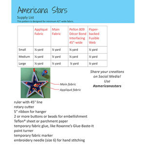 Americana Stars Ornament Pattern