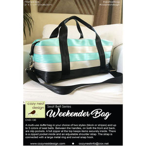 Weekender Bag Seat Belt Pattern