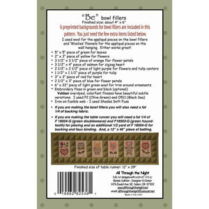 "Be" Bowl Fillers Pattern