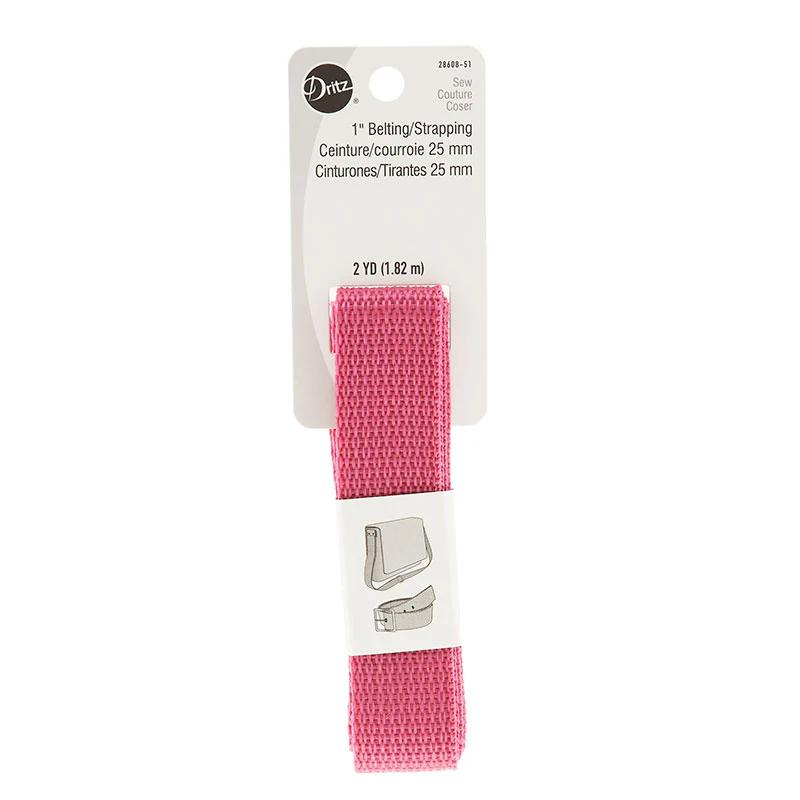 1" Polypro Purse Strapping - Raspberry
