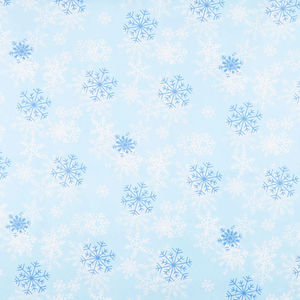 108" Quilt Back - Blue Snowflakes 108" Wide Backing