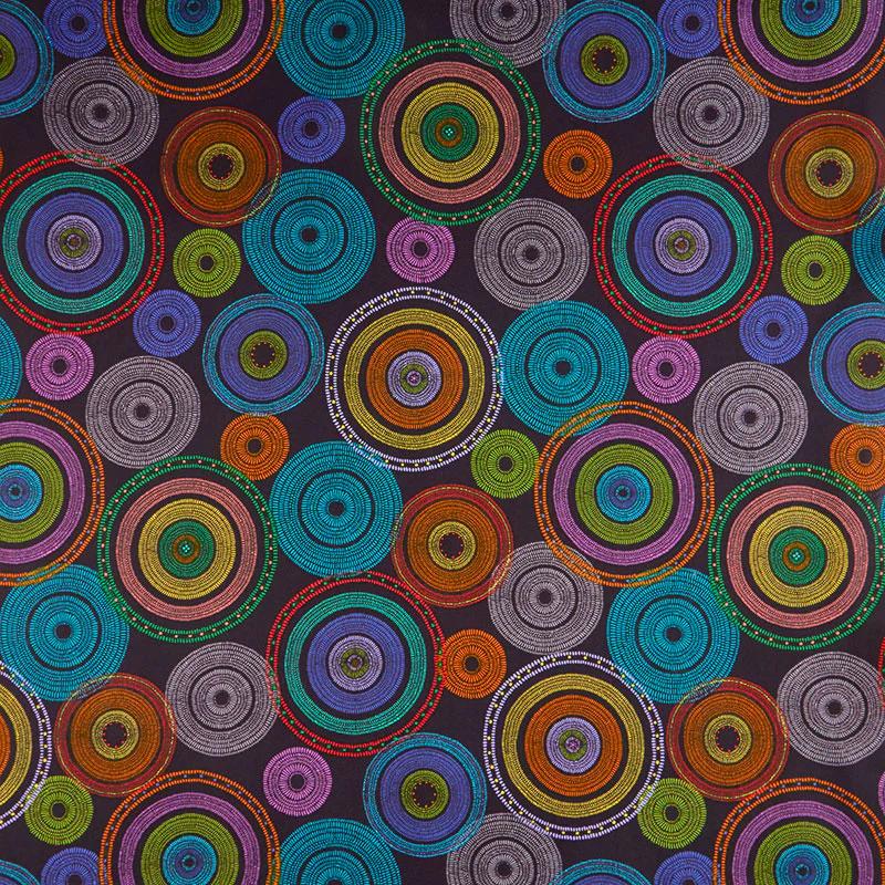 108" Quilt Back - Black Medallion 108" Wide Backing