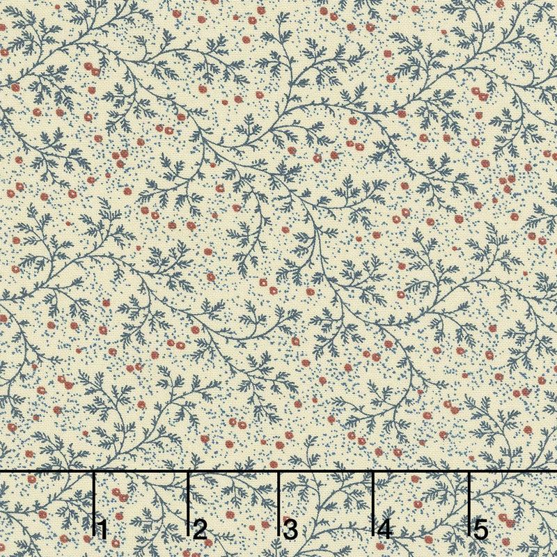 108" Quilt Back - Berry Vine Navy 108" Wide Backing