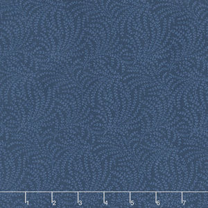 108" Quilt Back - Scrolling Vine Blue 108" Wide Backing