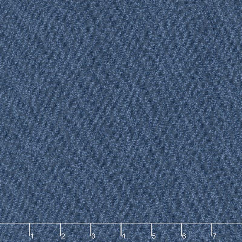 108" Quilt Back - Scrolling Vine Blue 108" Wide Backing