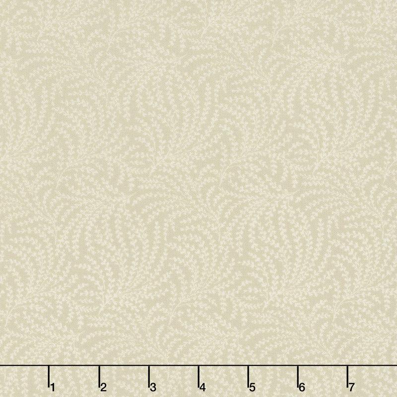 108" Quilt Back - Scrolling Vine Beige 108" Wide Backing