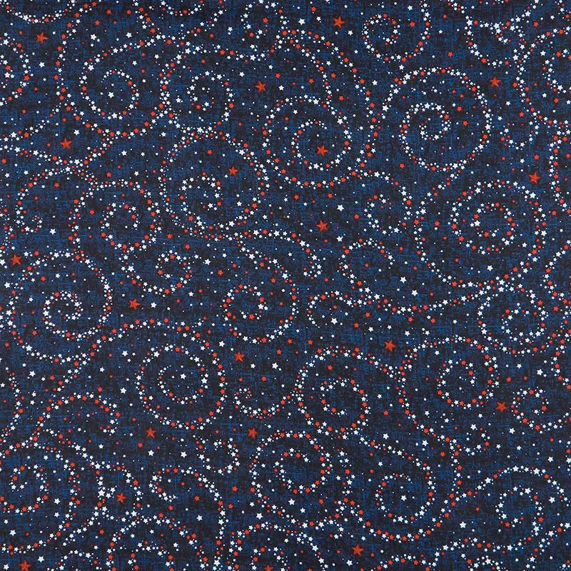 108" Wide Backing - Navy USA Stars 108" Wide Backing