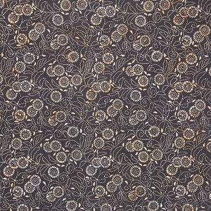 115" Wide Backing - Tuxedo Brass Medora Flora 115" Wide Backing