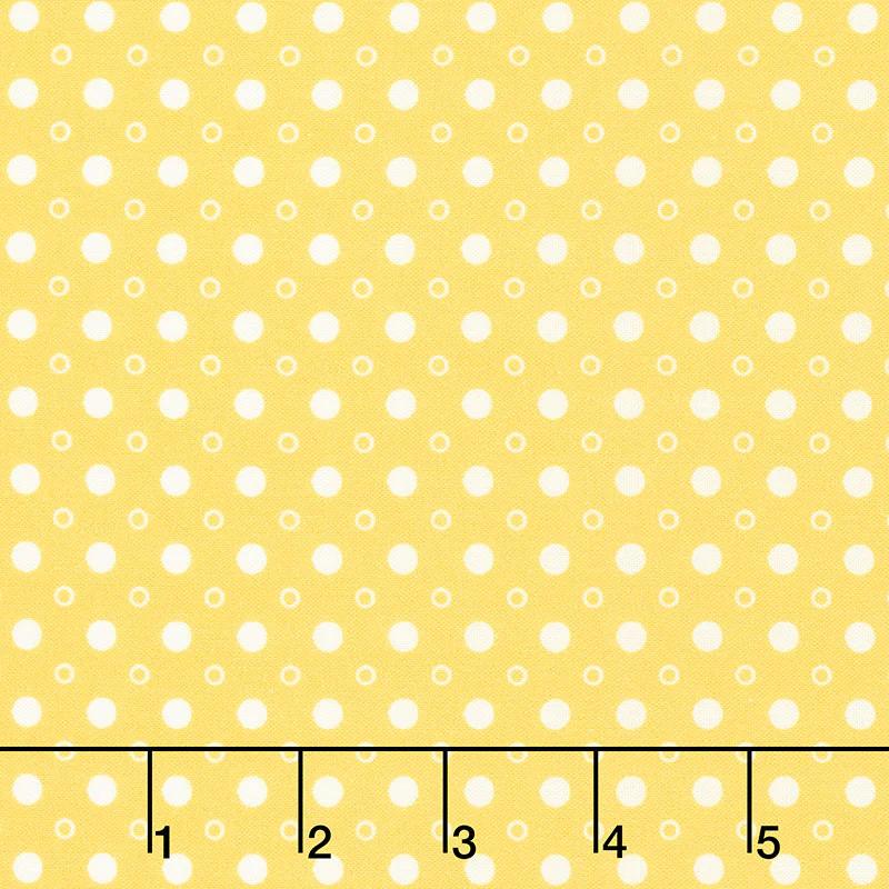 1930's Basics - Dots Yellow Yardage